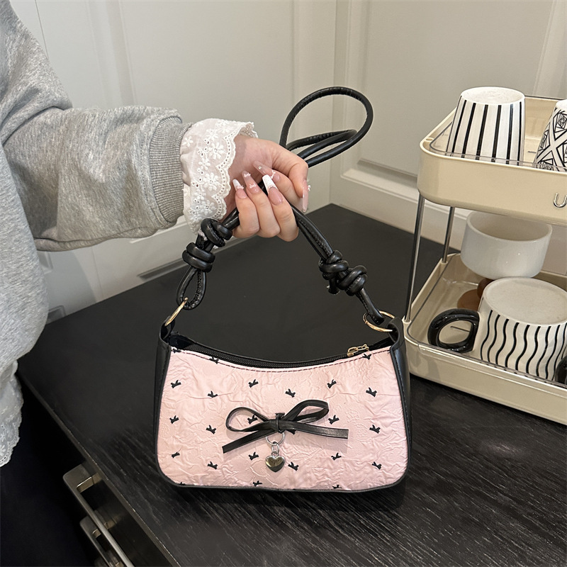 Luxury Y2K Bags - Sac à bandoulière rose Y2k pour