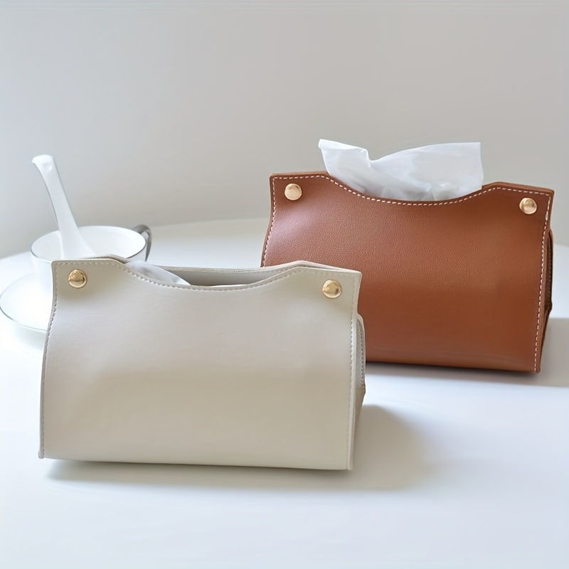 Luxurious Bag - Boîte à mouchoirs en cuir de