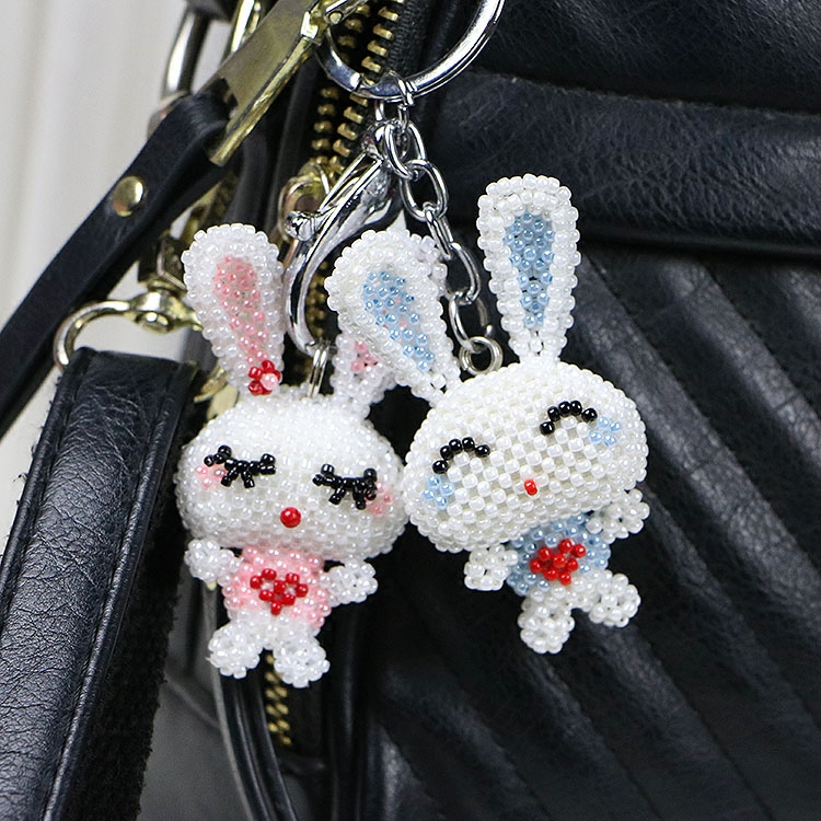 Breloque de sac lapin perlé fa - Luxury Bags Made In China avis et prix