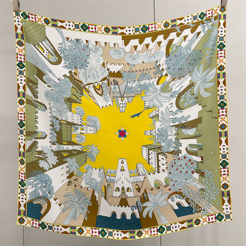 Foulard carré en soie 90CM de  - Luxury Bags Supplier avis et prix