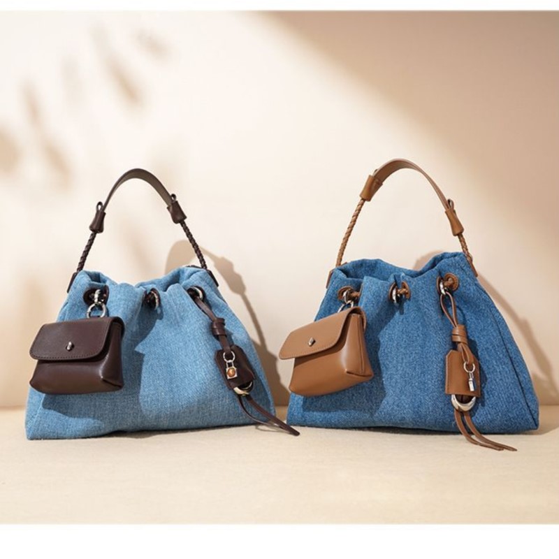 JIAERDI haute rue Denim seau s - Luxury Y2K Bags avis et prix