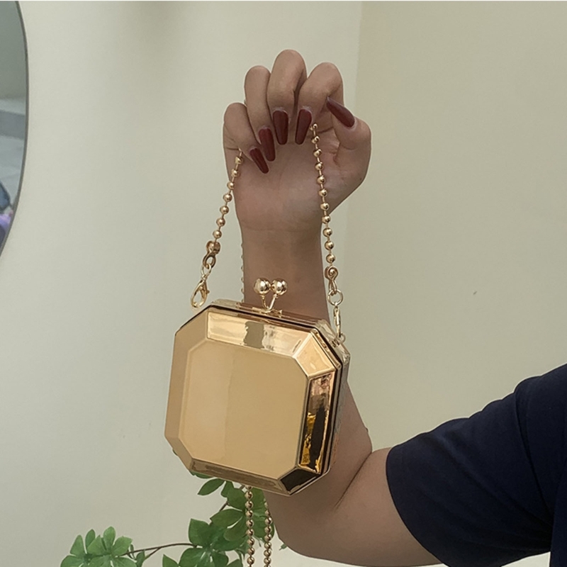 Mini pochette de soirée en or  - Luxury Bags Mini avis et prix