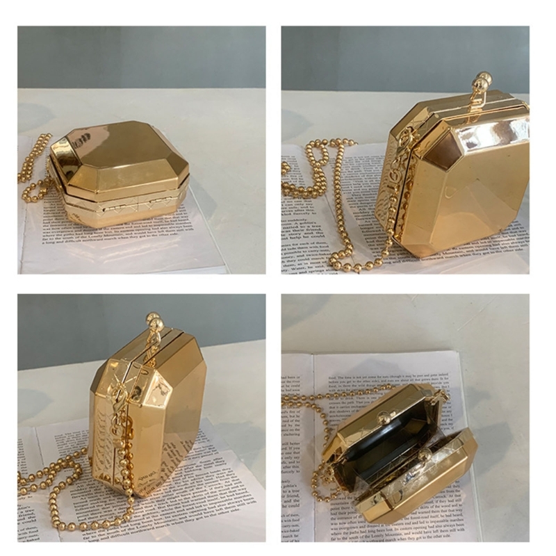 Mini pochette de soirée en or  - Luxury Bags Mini avis et prix